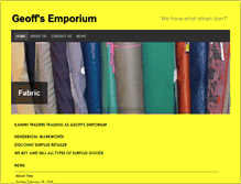 Tablet Screenshot of geoffsemporium.com